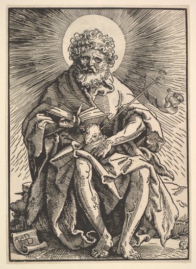 Pyhä Johannes Kastaja pitelee Karitsaa, n. 1517. tekijältä Hans Baldung