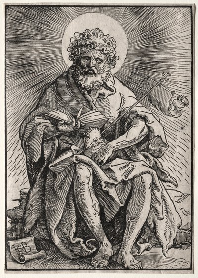 Pyhä Johannes Kastaja, n. 1518-19. tekijältä Hans Baldung