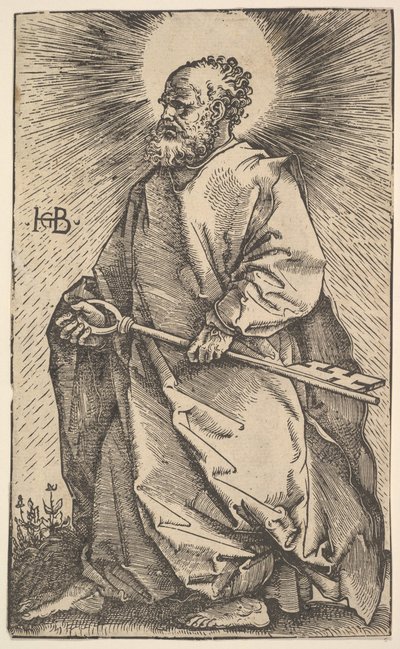Pyhä Pietari Kristuksesta ja apostoleista, 1519. tekijältä Hans Baldung