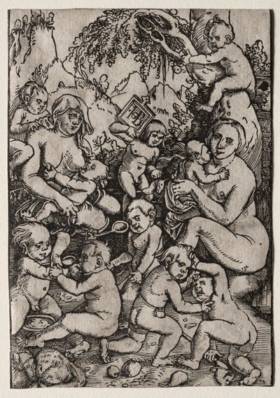 Kaksi äitiä tekijältä Hans Baldung