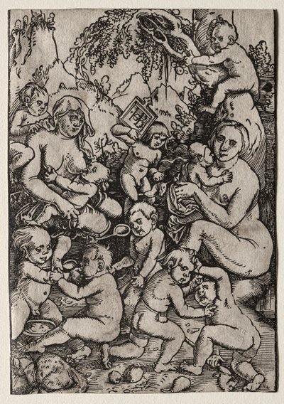 Kaksi äitiä. tekijältä Hans Baldung