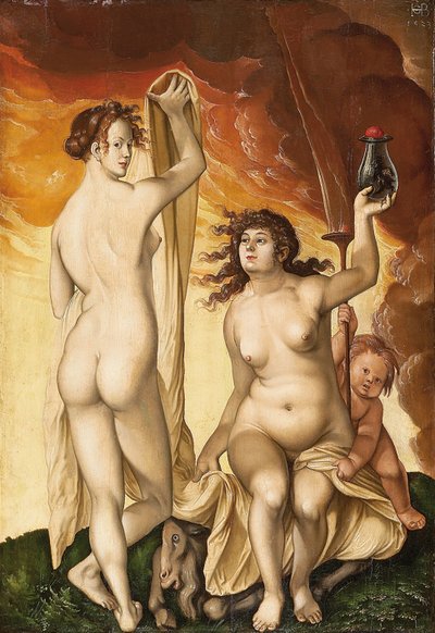 Kaksi noitaa tekijältä Hans Baldung