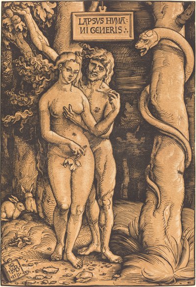 Aatami ja Eeva tekijältä Hans Baldung Grien