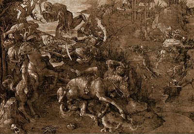 Ritarien taistelu kuoleman kanssa tekijältä Hans Baldung Grien