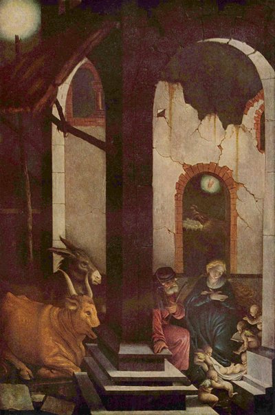 saksa: Kristuksen syntymä Nativity tekijältä Hans Baldung Grien