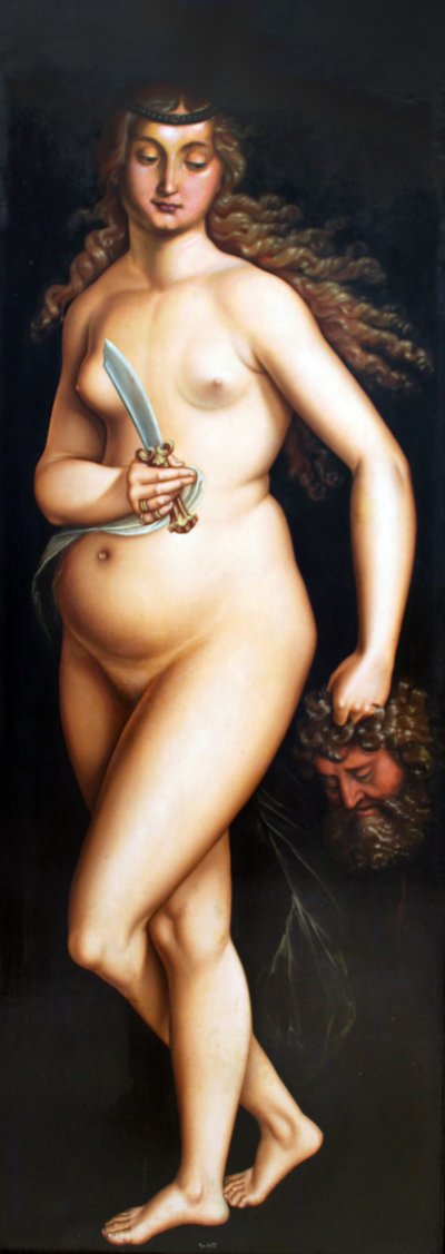 Saksa: Judith mit dem Haupt des Holofernes Judith with the Head of Holophernes (Judith ja Holofernesin pää) tekijältä Hans Baldung Grien