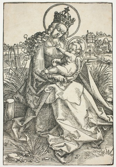 Madonna ja lapsi ruohopenkillä tekijältä Hans Baldung Grien
