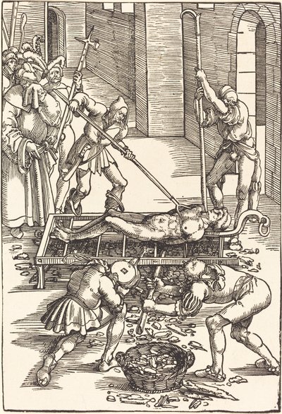 Pyhän Laurentiuksen marttyyrikuolema tekijältä Hans Baldung Grien