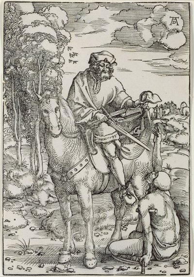 St. Martin jakamassa viittaansa tekijältä Hans Baldung Grien