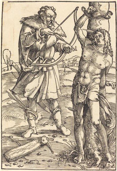 Pyhän Sebastianin marttyyrikuolema tekijältä Hans Baldung Grien