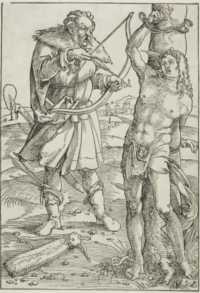 Pyhän Sebastianin marttyyrikuolema tekijältä Hans Baldung Grien