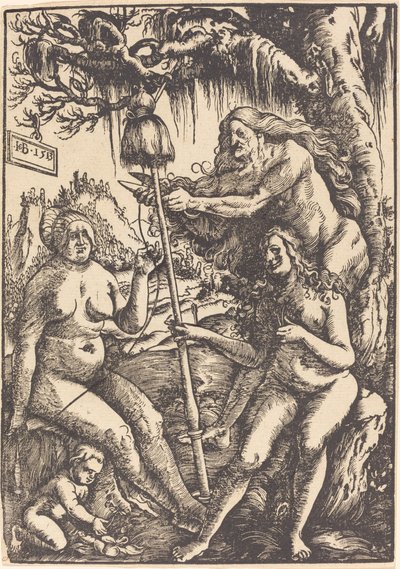 Kolme kohtaloa: Lachesis, Atropos ja Clotho tekijältä Hans Baldung Grien