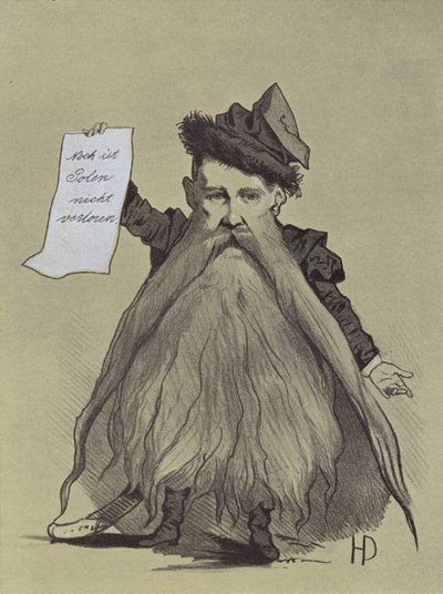 Karikatyyri puolalaisesta patriootista Franciszek Smolkasta tekijältä Hans Canon