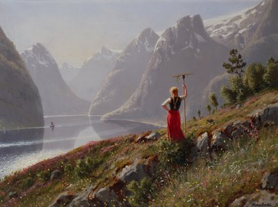 Girl with a rake in fjord landscape   1319038   fi       finnish Successfully Translated  Original: Buddhist angel--Apsaras Translat: Buddhist angel--Apsaras 1240007 fi finnish Successfully Translated Original: Madhava Faces a Man Holding a Scale, from a M tekijältä Hans Dahl