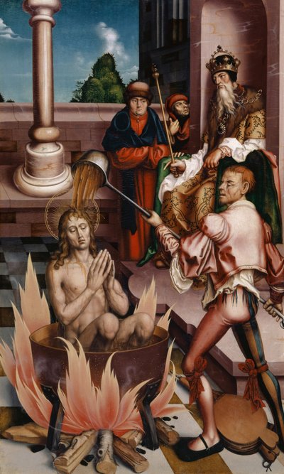 Pyhä Johannes evankelista padassa, 1514 tekijältä Hans Fries