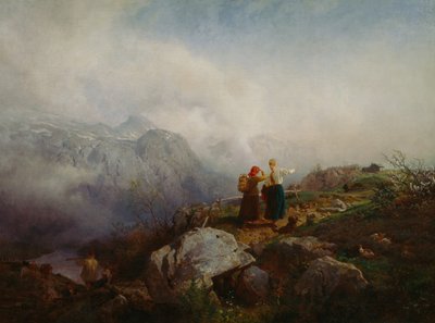 Vuoristomaisema tekijältä Hans Gude