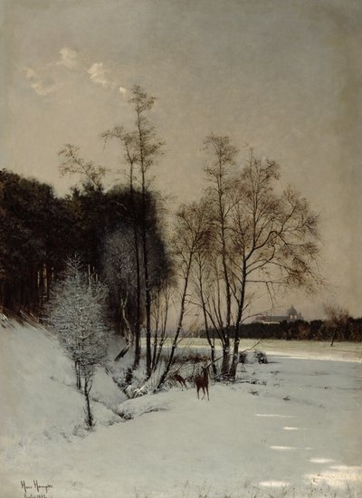 Talvinäkymä Posenissa, 1887 tekijältä Hans Hampke