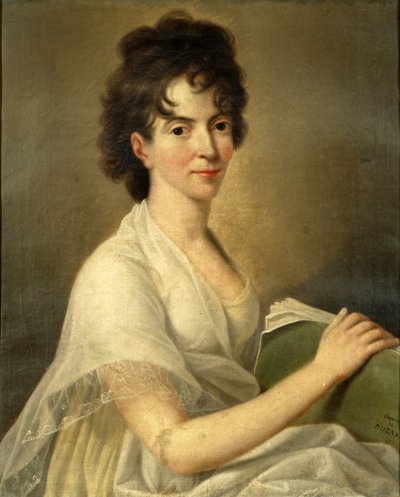 Leskeksi jääneen Constanze Mozartin muotokuva tekijältä Hans Hansen