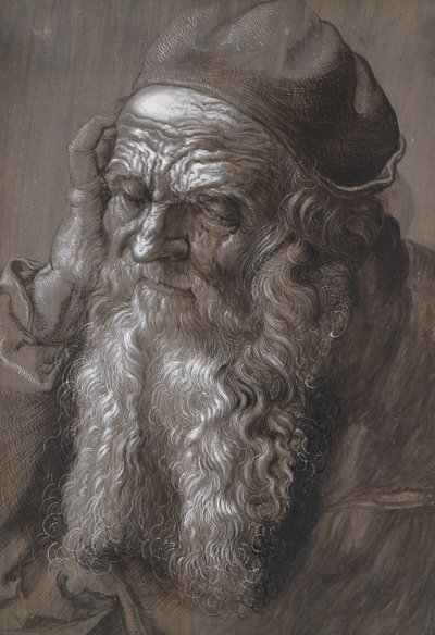 Vanha mies 93-vuotias: St Jerome (sivellin ja muste) tekijältä Hans Hoffmann