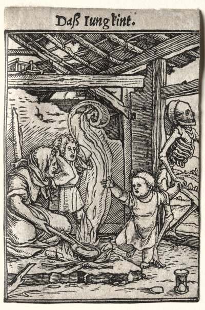 Dance of Death: Lapsi, n. 1526. tekijältä Hans Holbein