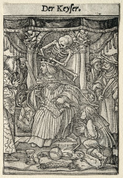 Kuoleman tanssi: Keisari. tekijältä Hans Holbein