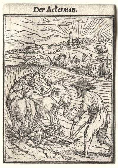 Kuolematanssi: Kyntäjä. tekijältä Hans Holbein