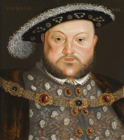 Englannin kuninkaan Henrik VIII:n muotokuva tekijältä Hans, Holbein