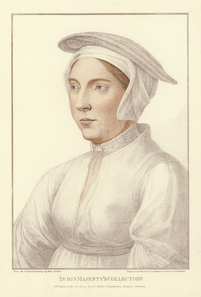 Nimetön nainen (akvatinta) tekijältä Hans Holbein der Jüngere