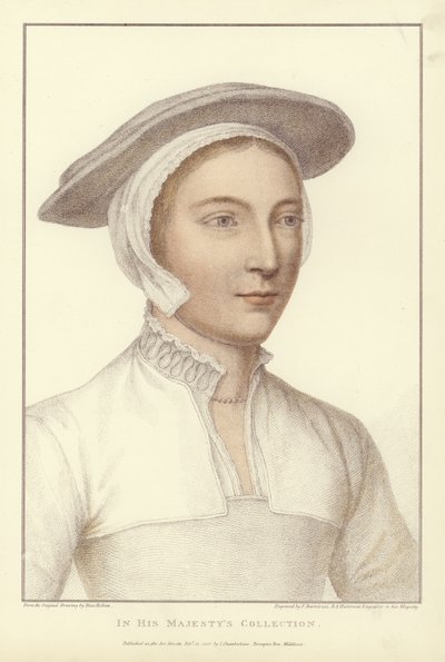 Nimetön nainen (akvatinta) tekijältä Hans Holbein der Jüngere
