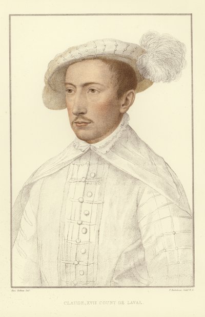 Claude XVII, kreivi de Laval (akvatinta) tekijältä Hans Holbein der Jüngere