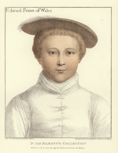 Edward, Walesin prinssi (akvatintti) tekijältä Hans Holbein der Jüngere