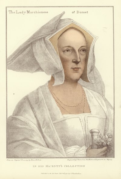 Frances, Dorsetin marssilainen (akvatinta) tekijältä Hans Holbein der Jüngere