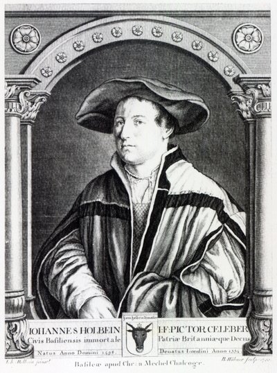 Hans Holbein nuorempi, kaiverrettu Bartholomaus Huebnerin toimesta, 1790. tekijältä Hans Holbein der Jüngere