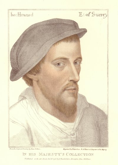 Henry Howard, Earl of Surrey (akvatinta) tekijältä Hans Holbein der Jüngere