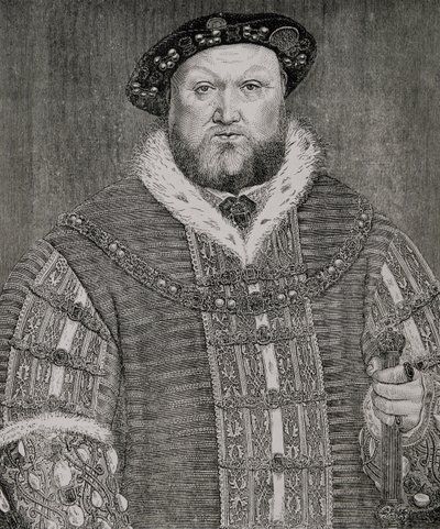 Henrik VIII (1491-1547) tekijältä Hans Holbein der Jüngere