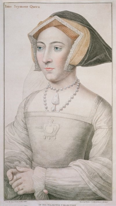 Francesco Bartolozzin (1727-1815) kaivertama Jane Seymour (n. 1509-37) tekijältä Hans Holbein der Jüngere