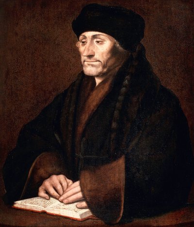Muotokuva Desiderius Erasmuksesta tekijältä Hans Holbein der Jüngere