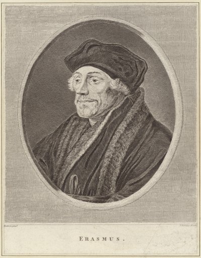 Muotokuva Desiderius Erasmuksesta tekijältä Hans Holbein der Jüngere