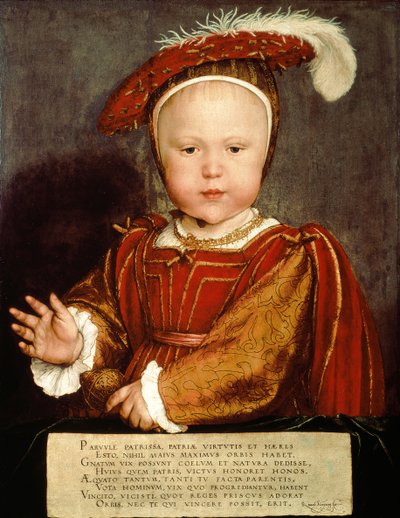 Muotokuva Edvard VI:sta lapsena, noin 1538. tekijältä Hans Holbein der Jüngere