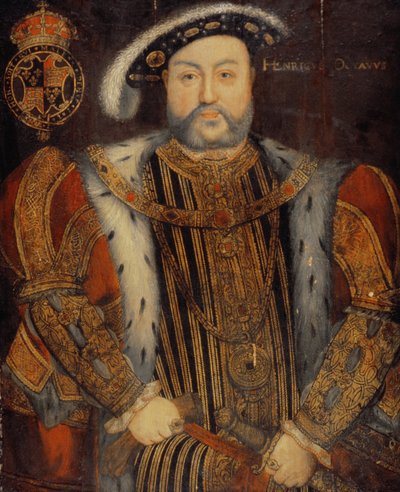 Henrik VIII:n (1491-1547) muotokuva tekijältä Hans Holbein der Jüngere
