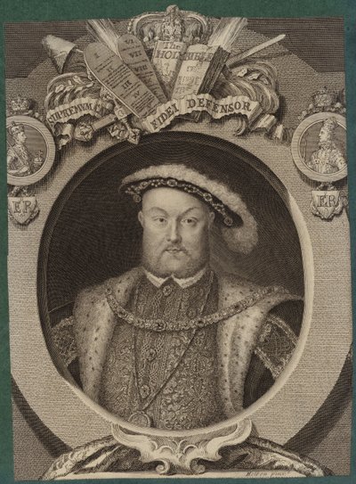 Englannin kuninkaan Henrik VIII:n muotokuva tekijältä Hans Holbein der Jüngere