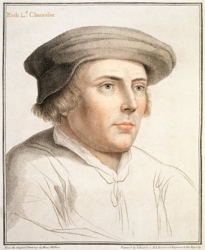 Richard Rich, ensimmäinen paroni Rich (n.1496-1567), kaivertaja Francesco Bartolozzi (1727-1815). tekijältä Hans Holbein der Jüngere