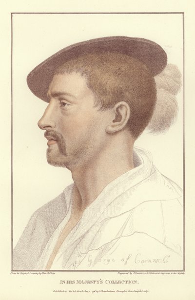 Simon George of Quocoute (akvatintta) tekijältä Hans Holbein der Jüngere