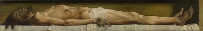 Kuollut Kristus, 1521 (tempera paneelissa) tekijältä Hans Holbein der Jüngere