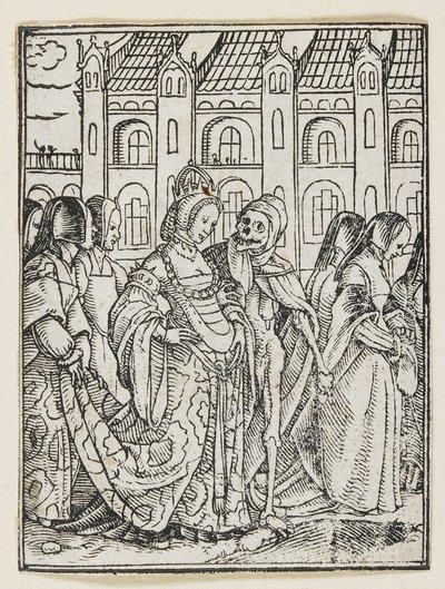 Keisarinna Dance of Deathista (Lyons), 1538, 1523-1526 tekijältä Hans Holbein der Jüngere