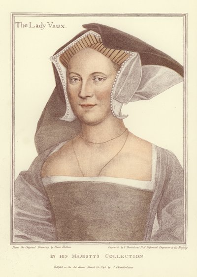 Lady Vaux (akvatinta) tekijältä Hans Holbein der Jüngere
