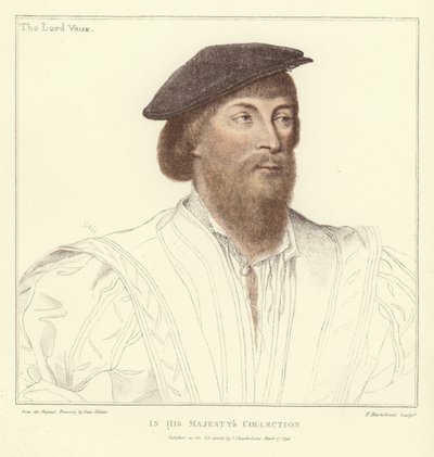Thomas Vaux, Harrowdenin toinen paroni Vaux (akvatinta) tekijältä Hans Holbein der Jüngere