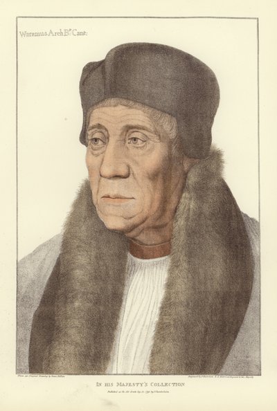 William Warham, Canterburyn arkkipiispa (akvatinta) tekijältä Hans Holbein der Jüngere