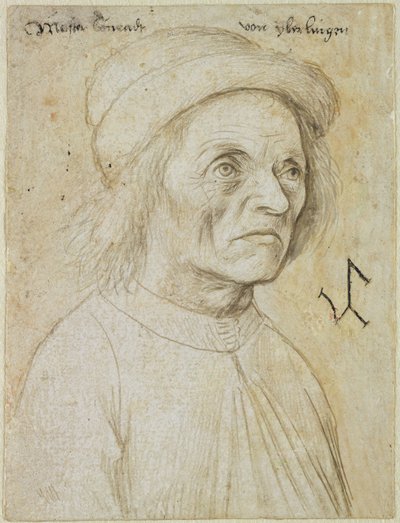 Konrad Wurffelin muotokuva (hopeakynä paperille) tekijältä Hans Holbein the Elder