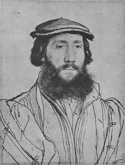 A Gentleman: Tuntematon, c1535 1945 tekijältä Hans Holbein der Jüngere